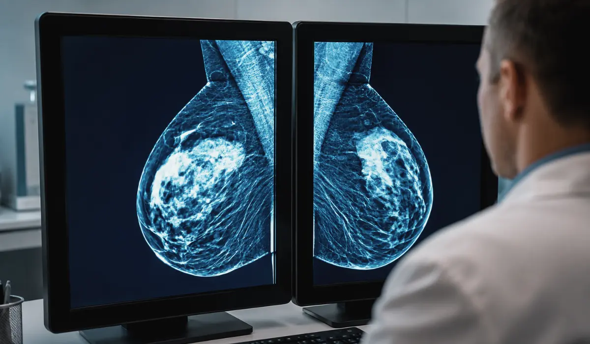 white spots on mammogram